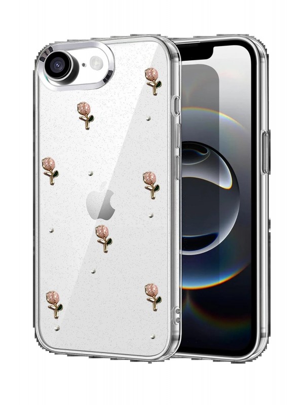 LRZ02 Apple iPhone 16E Fiyonk Desenli Kapak - Desen 5&hellip;