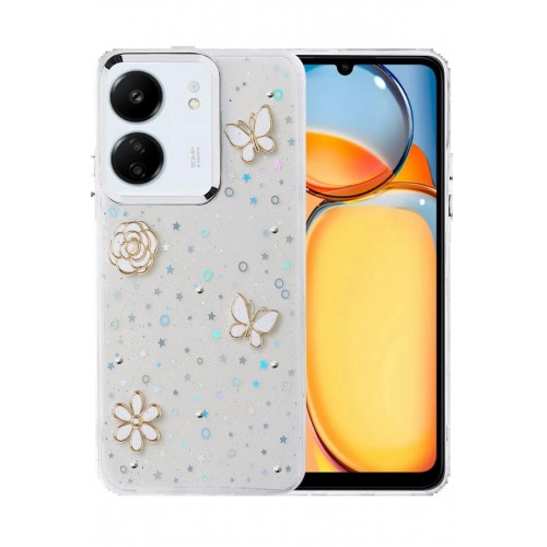 LRZ02 Xiaomi Redmi 13C Fiyonk Desenli Kapak - Desen 2