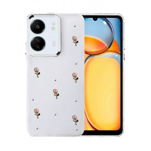 LRZ02 Xiaomi Redmi 13C Fiyonk Desenli Kapak - Desen 5