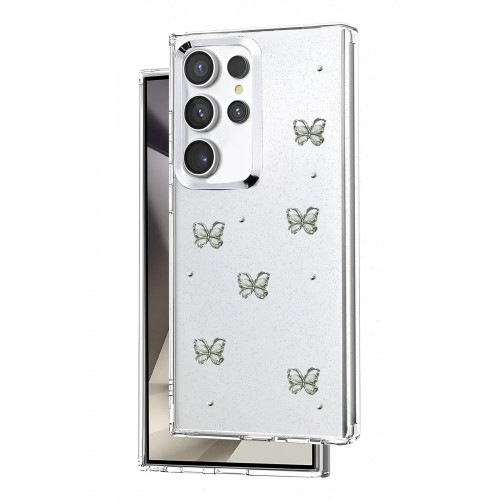 LRZ02 Samsung Galaxy S23 Ultra Fiyonk Desenli Kapak - Desen 1