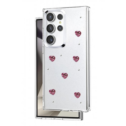 LRZ02 Samsung Galaxy S23 Ultra Fiyonk Desenli Kapak - Desen 4