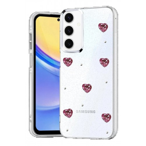 LRZ02 Samsung Galaxy A15 4G Fiyonk Desenli Kapak - Desen 4