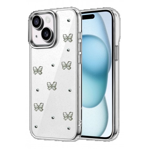 LRZ02 Apple iPhone 14 Fiyonk Desenli Kapak - Desen 1