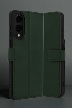 LRZ02 Samsung Galaxy S25 Edge Trend S Plus Kapaklı Kılıf - Koyu Yeşil&hellip;