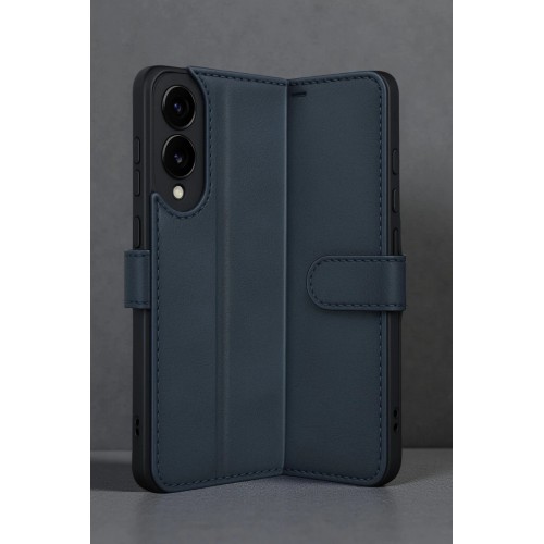 LRZ02 Samsung Galaxy S25 Edge Trend S Plus Kapaklı Kılıf - Lacivert
