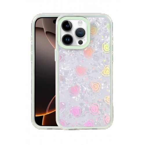 LRZ02 Apple iPhone 14 Pro Max Lumi Desenli Kapak - Mavi