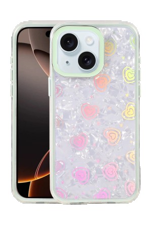 LRZ02 Apple iPhone 15 Lumi Desenli Kapak - Mavi&hellip;