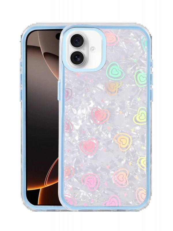 LRZ02 Apple iPhone 16 Lumi Desenli Kapak - Mavi&hellip;