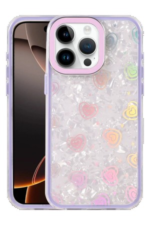 LRZ02 Apple iPhone 16 Pro Max Lumi Desenli Kapak - Mor&hellip;