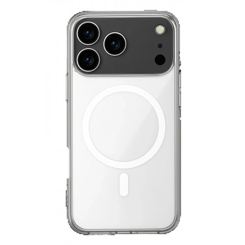 LRZ02 iPhone 17 Pro Max Kılıf Magneticsafe Şeffaf Silikon - Şeffaf