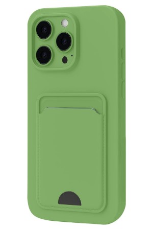 LRZ02 iPhone 16 Pro Kılıf Kelvin Kartvizitli Silikon - Açık Yeşil&hellip;