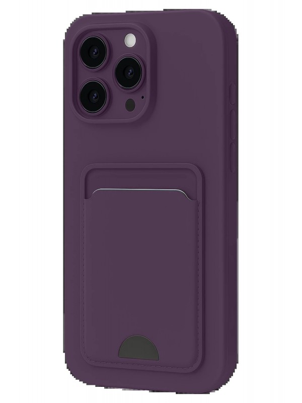 LRZ02 iPhone 16 Pro Max Kılıf Kelvin Kartvizitli Silikon - Derin Mor&hellip;