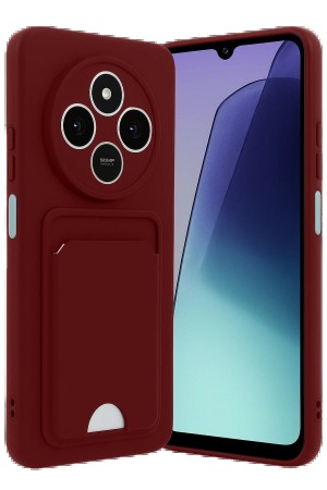 LRZ02 Xiaomi Redmi 14C Kelvin Kartvizitli Silikon - Bordo&hellip;