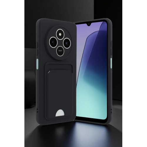 LRZ02 Xiaomi Redmi 14C Kelvin Kartvizitli Silikon - Derin Mor