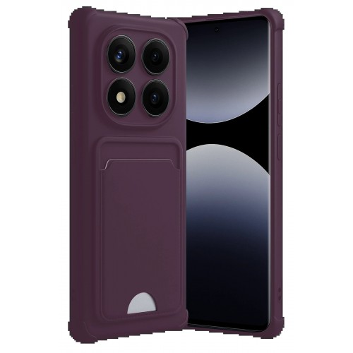 LRZ02 Xiaomi Redmi Note 14 Pro 4G Kelvin Kartvizitli Silikon - Derin Mor