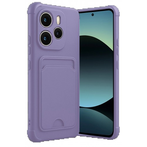 LRZ02 Xiaomi Redmi Note 14 4G Kelvin Kartvizitli Silikon - Lila