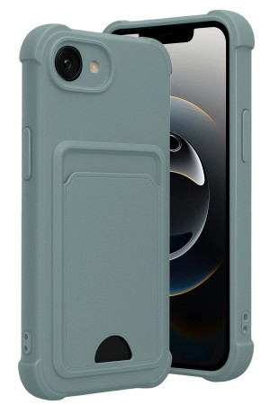 LRZ02 Apple iPhone 16E Kelvin Kartvizitli Silikon - Açık Yeşil&hellip;