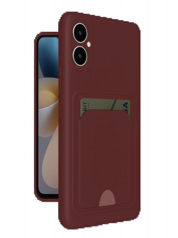 LRZ02 Samsung Galaxy A05 Kelvin Kartvizitli Silikon - Bordo&hellip;