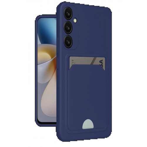 LRZ02 Samsung Galaxy M15 Kelvin Kartvizitli Silikon - Lacivert