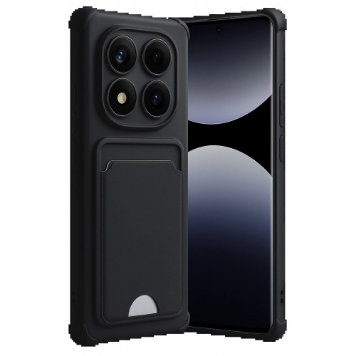 LRZ02 Xiaomi Redmi Note 14 Pro Plus Kelvin Kartvizitli Silikon - Siyah