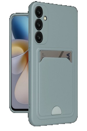 LRZ02 Samsung Galaxy A36 Kılıf Kelvin Kartvizitli Silikon - Açık Yeşi&hellip;