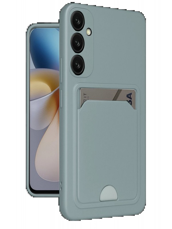 LRZ02 Samsung Galaxy A36 Kılıf Kelvin Kartvizitli Silikon - Açık Yeşi&hellip;