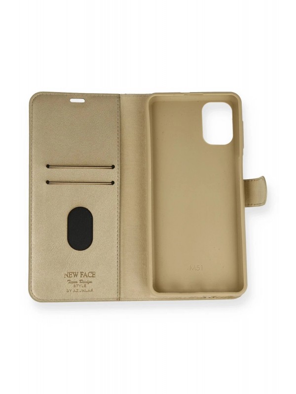 LRZ02 Samsung Galaxy M51 Trend S Plus Kapaklı Kılıf - Gold&hellip;