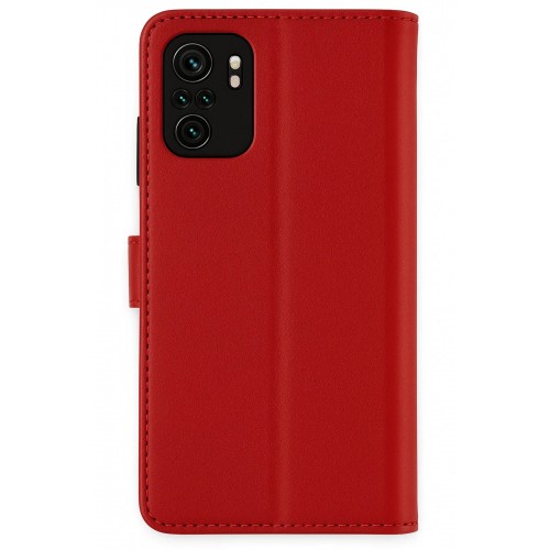 LRZ02 Xiaomi Mi Note 10 Trend S Plus Kapaklı Kılıf - Kırmızı
