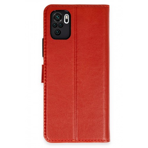 LRZ02 Redmi Note 10 Trend S Plus Kapaklı Kılıf - Kırmızı