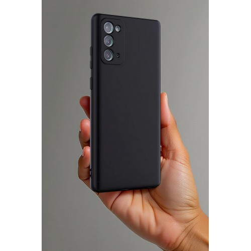 LRZ02 Samsung Galaxy Note 20 Kılıf First Silikon - Mavi