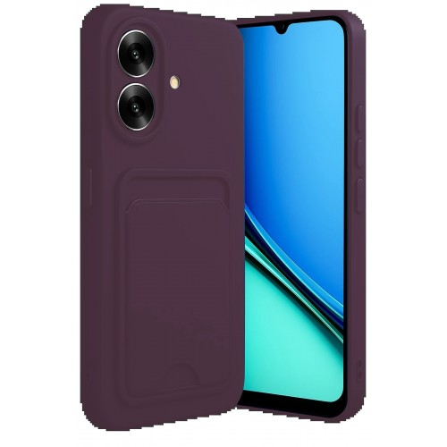 LRZ02 Realme Note 60 Kelvin Kartvizitli Silikon - Derin Mor