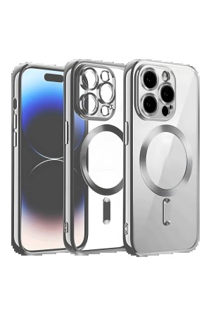 LRZ02 iPhone 13 Pro Max Kılıf Kross Magneticsafe Kapak - Titan Gri&hellip;