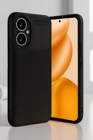 LRZ02 Honor 400 Kılıf Auto Focus Karbon Kapak - Siyah&hellip;