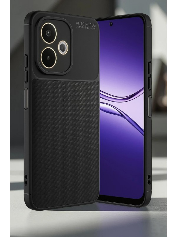 LRZ02 Oppo A5 Pro 4G Kılıf Auto Focus Karbon Kapak - Koyu Yeşil&hellip;