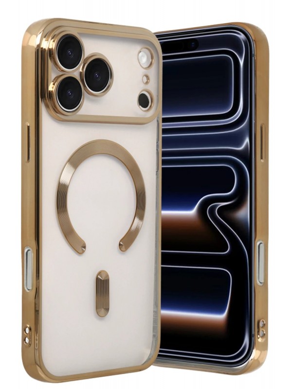 LRZ02 Apple iPhone 17 Pro Kross Magneticsafe Kapak - Gold&hellip;