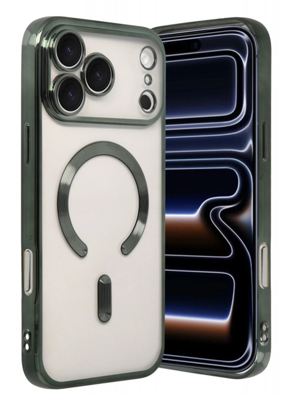 LRZ02 Apple iPhone 17 Pro Kross Magneticsafe Kapak - Koyu Yeşil&hellip;