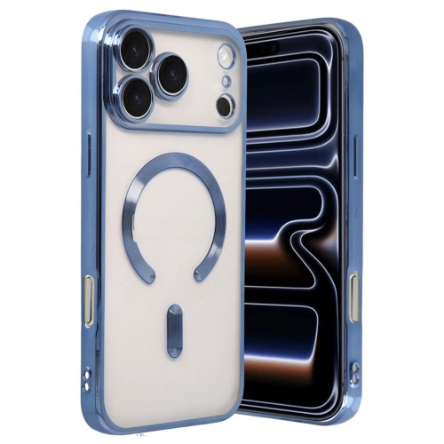 LRZ02 Apple iPhone 17 Pro Kross Magneticsafe Kapak - Sierra Blue