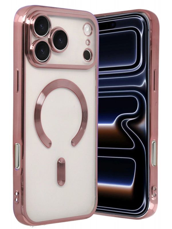 LRZ02 Apple iPhone 17 Pro Max Kross Magneticsafe Kapak - Rose… LRZ02 Apple iPhone 17 Pro Max Kross Magneticsafe Kapak - Rose…