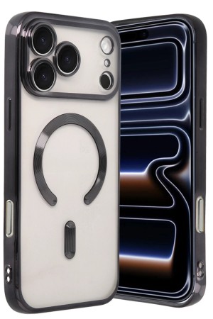 LRZ02 Apple iPhone 17 Pro Max Kross Magneticsafe Kapak - Siyah&hellip;