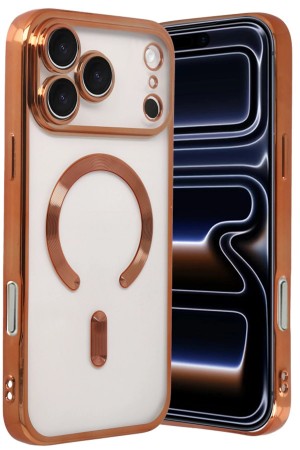 LRZ02 Apple iPhone 17 Pro Max Kross Magneticsafe Kapak - Turuncu&hellip;