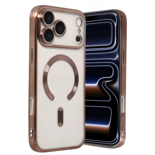 LRZ02 Apple iPhone 17 Pro Max Kross Magneticsafe Kapak - Çöl Titanyum