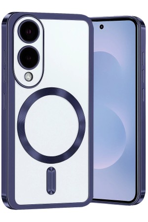 LRZ02 Samsung Galaxy S25 Edge Kross Magneticsafe Kapak - Lacivert&hellip;