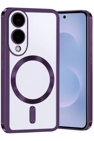 LRZ02 Samsung Galaxy S25 Edge Kross Magneticsafe Kapak - Mor&hellip;