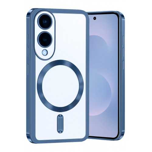 LRZ02 Samsung Galaxy S25 Edge Kross Magneticsafe Kapak - Sierra Blue