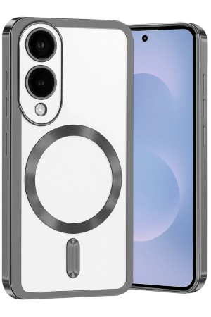 LRZ02 Samsung Galaxy S25 Edge Kross Magneticsafe Kapak - Titan Gri&hellip;