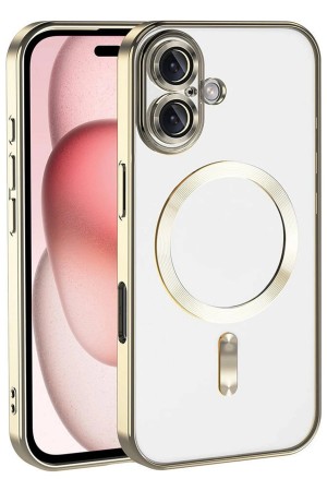 LRZ02 Apple iPhone 17 Kross Magneticsafe Kapak - Gold&hellip;