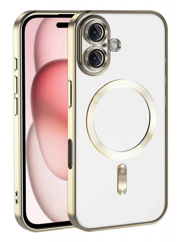 LRZ02 Apple iPhone 17 Kross Magneticsafe Kapak - Gold&hellip;