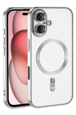 LRZ02 Apple iPhone 17 Kross Magneticsafe Kapak - Gümüş&hellip;