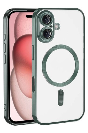 LRZ02 Apple iPhone 17 Kross Magneticsafe Kapak - Koyu Yeşil&hellip;