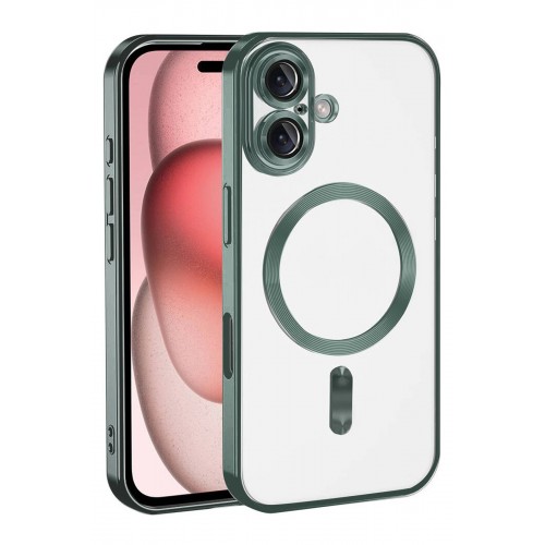 LRZ02 Apple iPhone 17 Kross Magneticsafe Kapak - Koyu Yeşil